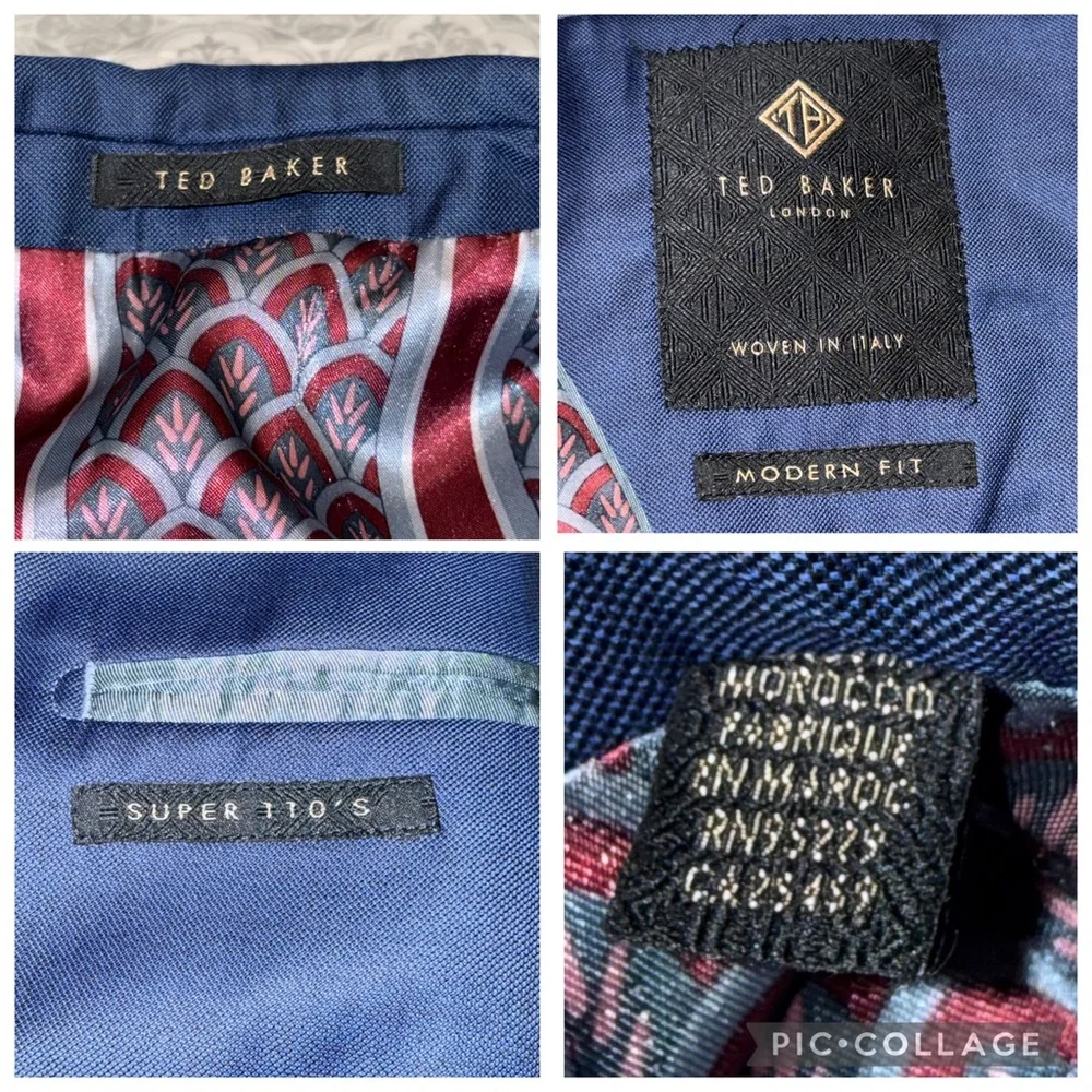 Ted Baker Modern Fit Super 110's wool blazer Size 40R